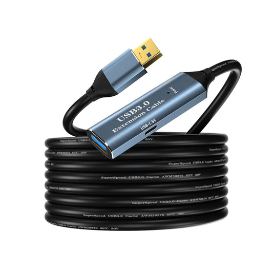 SSSGRGB 3.0 16.4FT 1 Chipsets 1 USB Extension Cable Type A Male to Female Active Extender Cord with Extension Signal