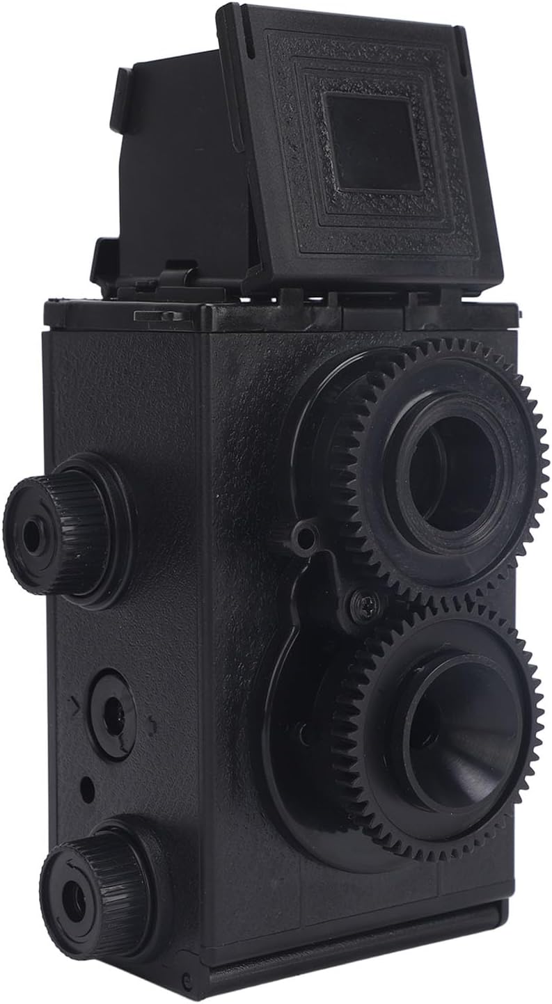 lvifloae 35MM 47mm 135 DIY TLR Twin Lens Reflex Film Camera Classic Retro DIY Assembly Kit with Dual Lenses for Film