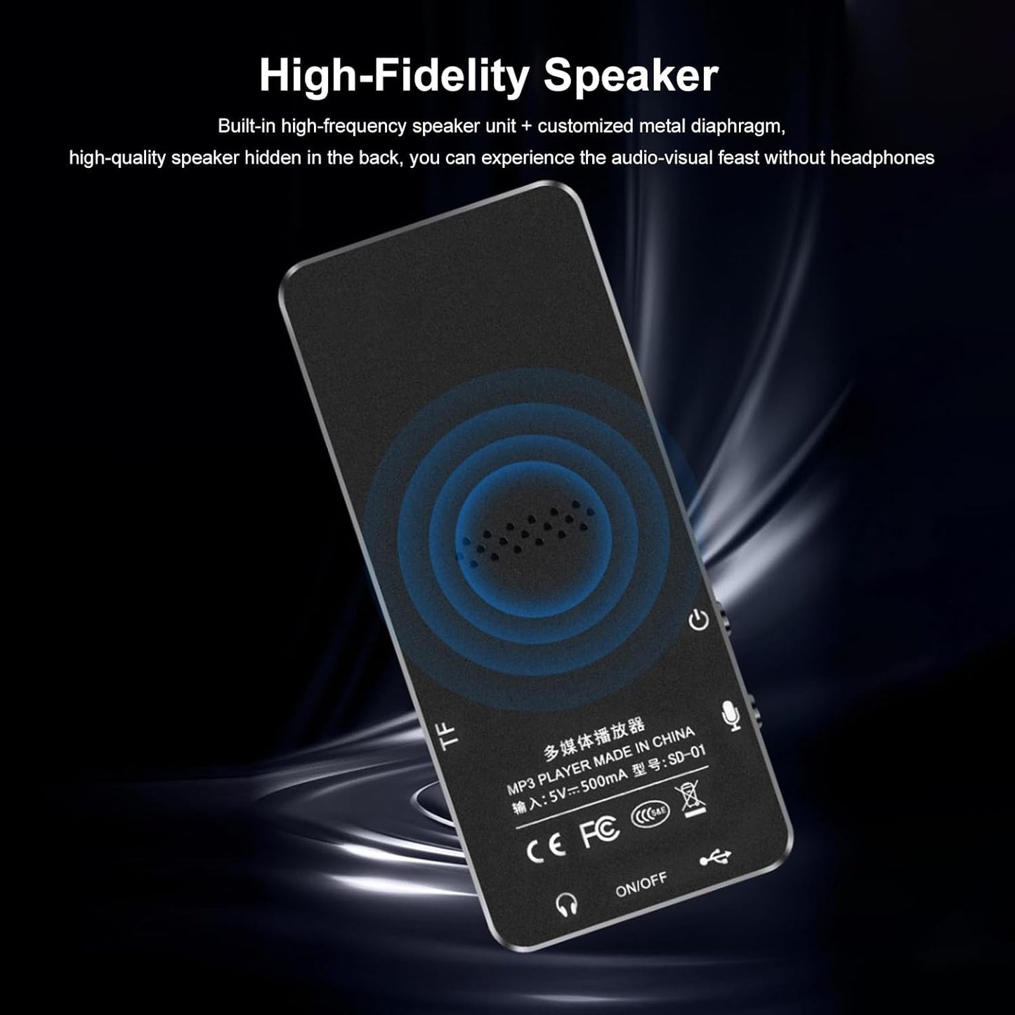 VELATEMOR MP3 16 (16G) Small Player with Ample Storage GB Memory Digital Player for Travelers Pink Long Battery Life