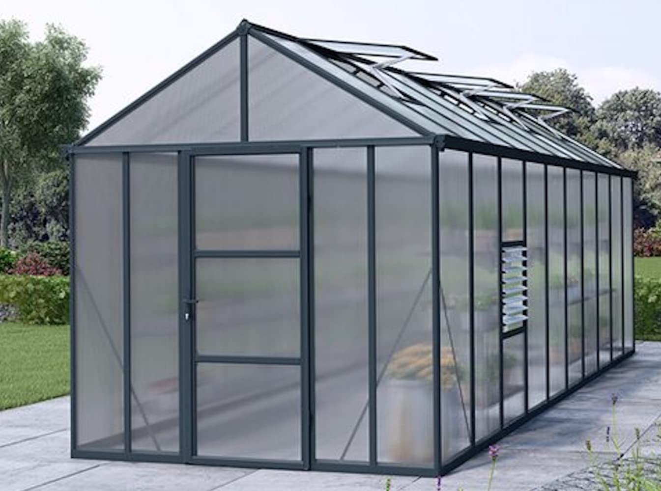 Falken Design Polycarbonate Roof Panel Twinwall (Multiwall) Bronze 24 in. x 48 in. x 3/8 in. (8MM) Thick (Set of 4)