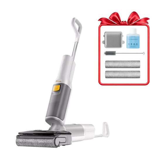 roborock F25 GT Set Wet Dry Vacuum Mop, Wet Dry Vacuum Cleaner Cordless, 20000Pa Floor Cleaner Machine for Tile Hard Floor, 194°F Self Cleaning Mop Combo with 180° Lie-Flat, 2 Extra Roller Brush