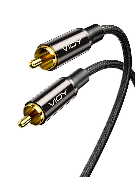 (3.3 ft/1 5.1 VIOY Coaxial Digital Audio Cable M)-[Gold-Plated & Braided]-Subwoofer Cable RCA Male to Male HiFi SPDIF