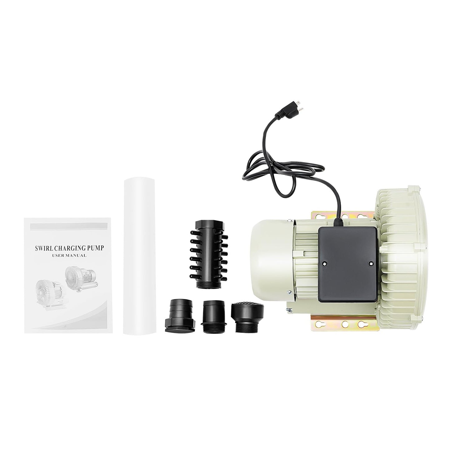 Air Pump Blower, 110V 370W 12KPa High Pressure Industrial Air Pump Blower Oxygen Aerator Aquarium Fish Tank Pond Aquaculture Blower