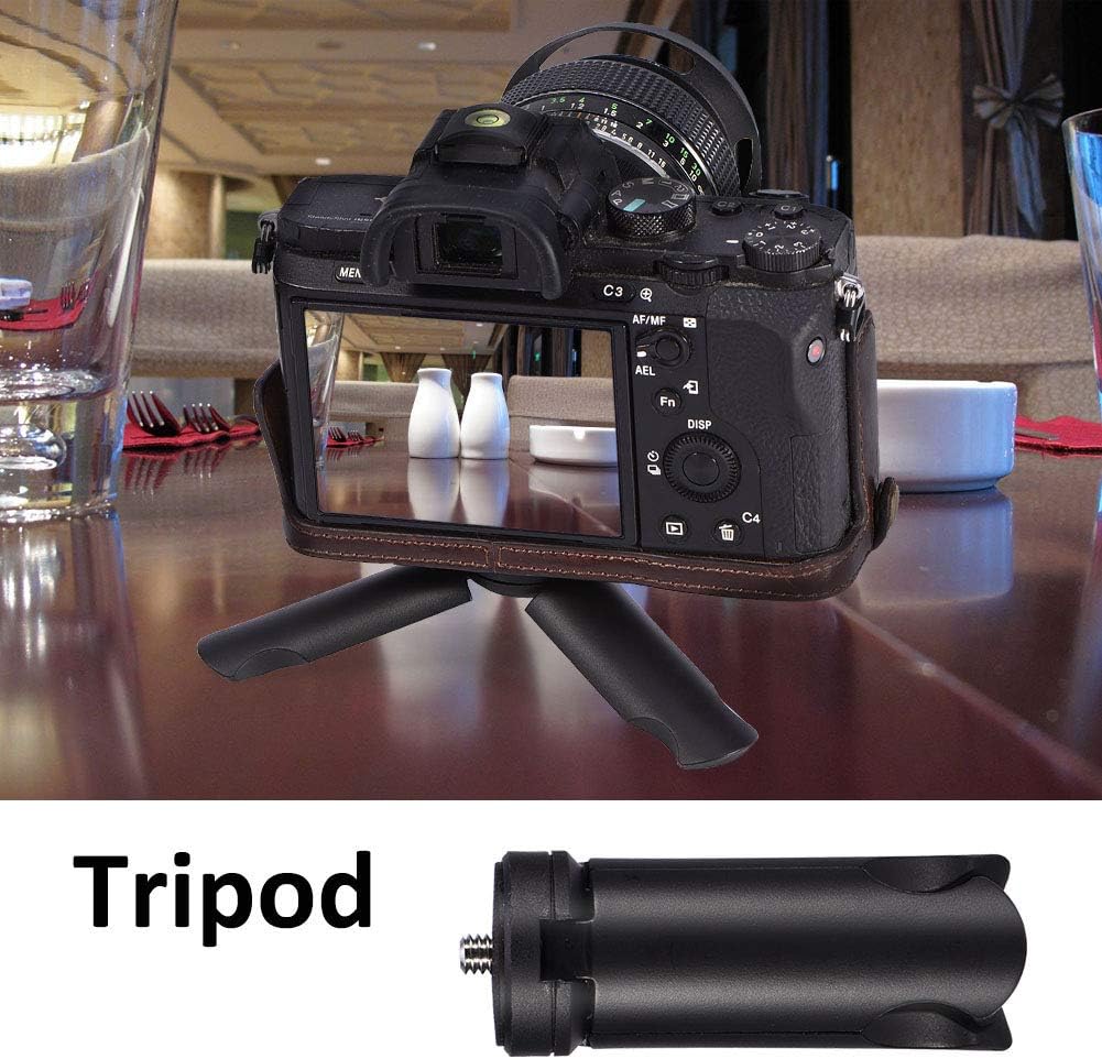 CCYLEZ Camera Tripod Stand Mount, Compact Desktop Tabletop Stand Mini Tripod Black, Portable Mini Tripod Stand Mount
