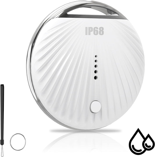 ssltvti IP68 Air Tracker Tag, Smart Tag Bluetooth Tracker Works with Apple Find My (iOS Only), Waterproof, Replaceable