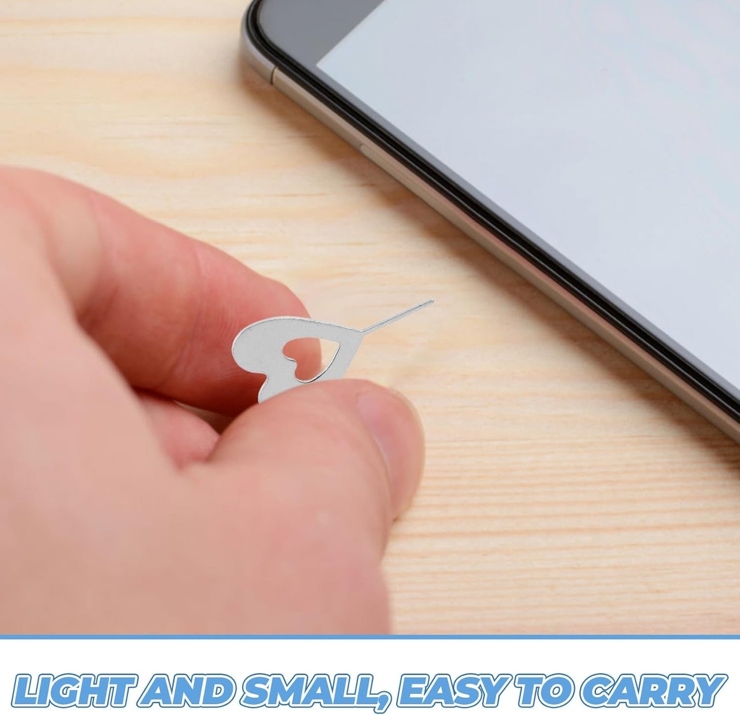 100pcs Set minkissy Sim Ejector Tool and Phone Sim Removing Pin Mobile Phone Card Picker for Smartphones