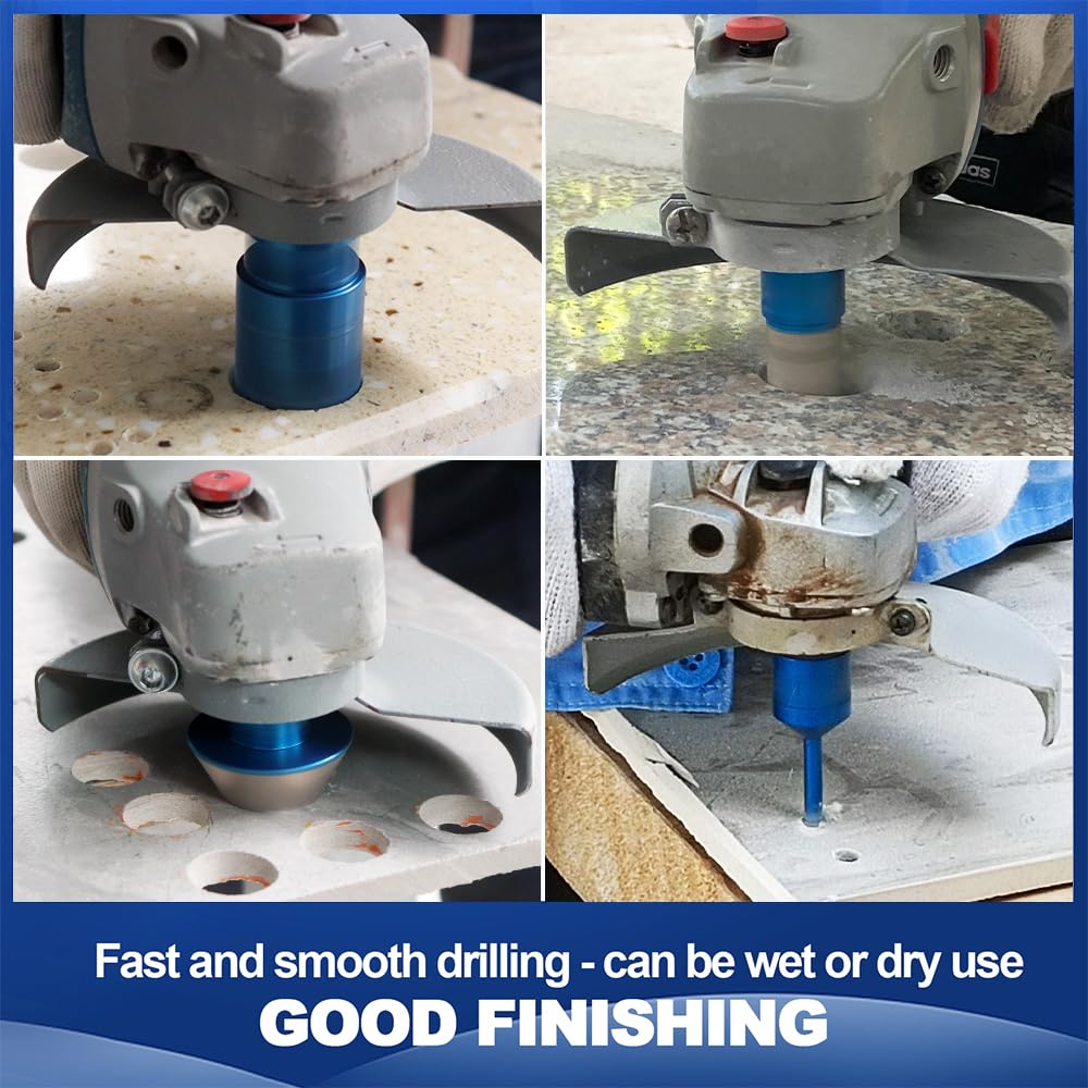 2-1/2 Inch Diamond Core Drill Bit for Porcelain Tile Ceramic Marble Granite Diamond Core Drill Bit Set - 1/4"-4" Tile Hole Saw