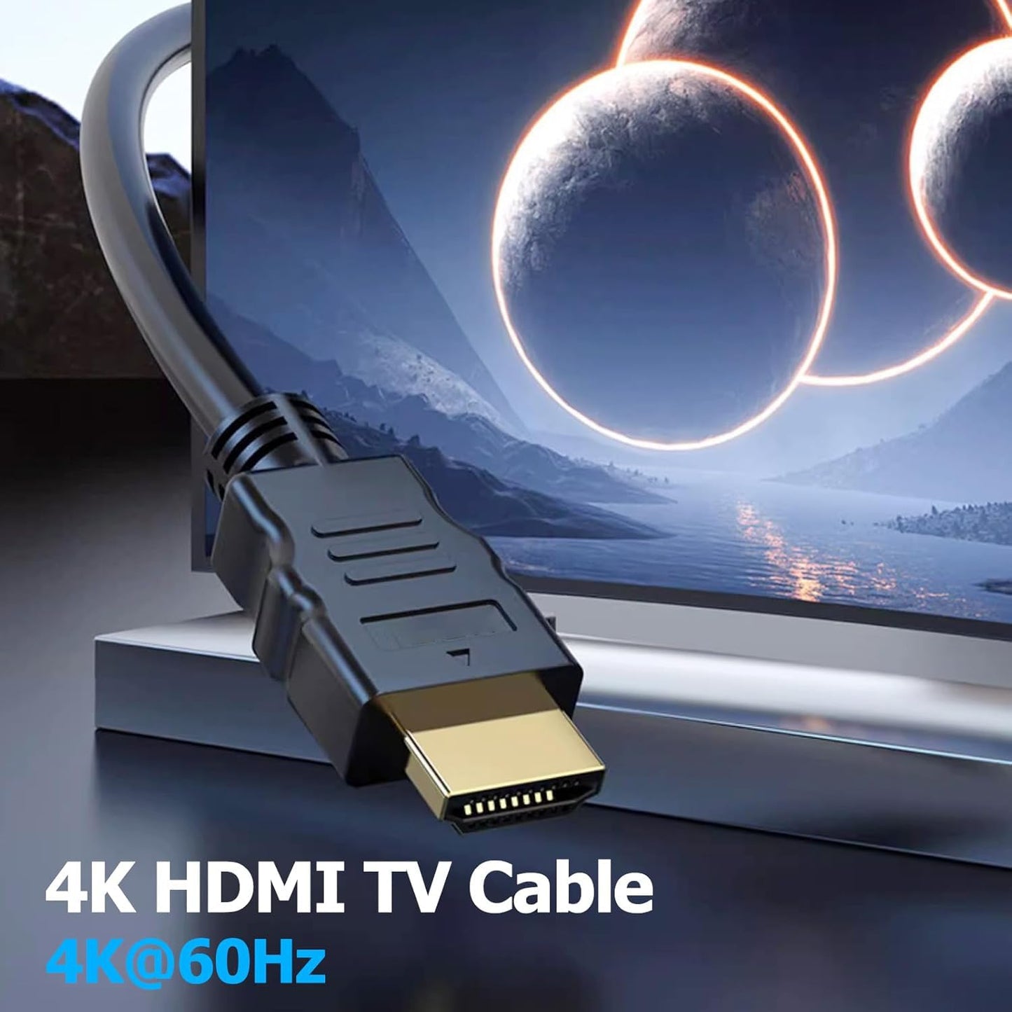 Vorothin 4 4-Pack, 4K 2.0 4FT, 2.0 CL3 4K, 1080P@144Hz,ARC CL3 PS5, PS4, HDMI Cable FT HDMI Cable Shielded HDMI Rated
