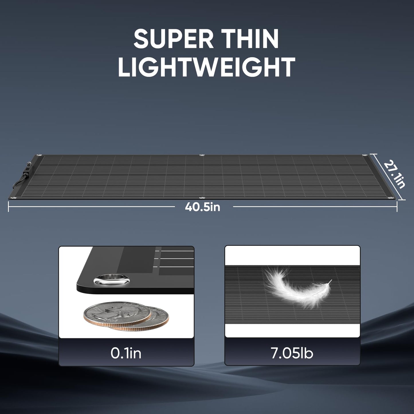 200W Flexible Solar Panel 12V Monocrystalline,23.5% High Efficiency Fiberglass Lightweight Bendable Solar Module for RV Marine Boat Camper Van Cabin Off-Grid Uneven Surfaces