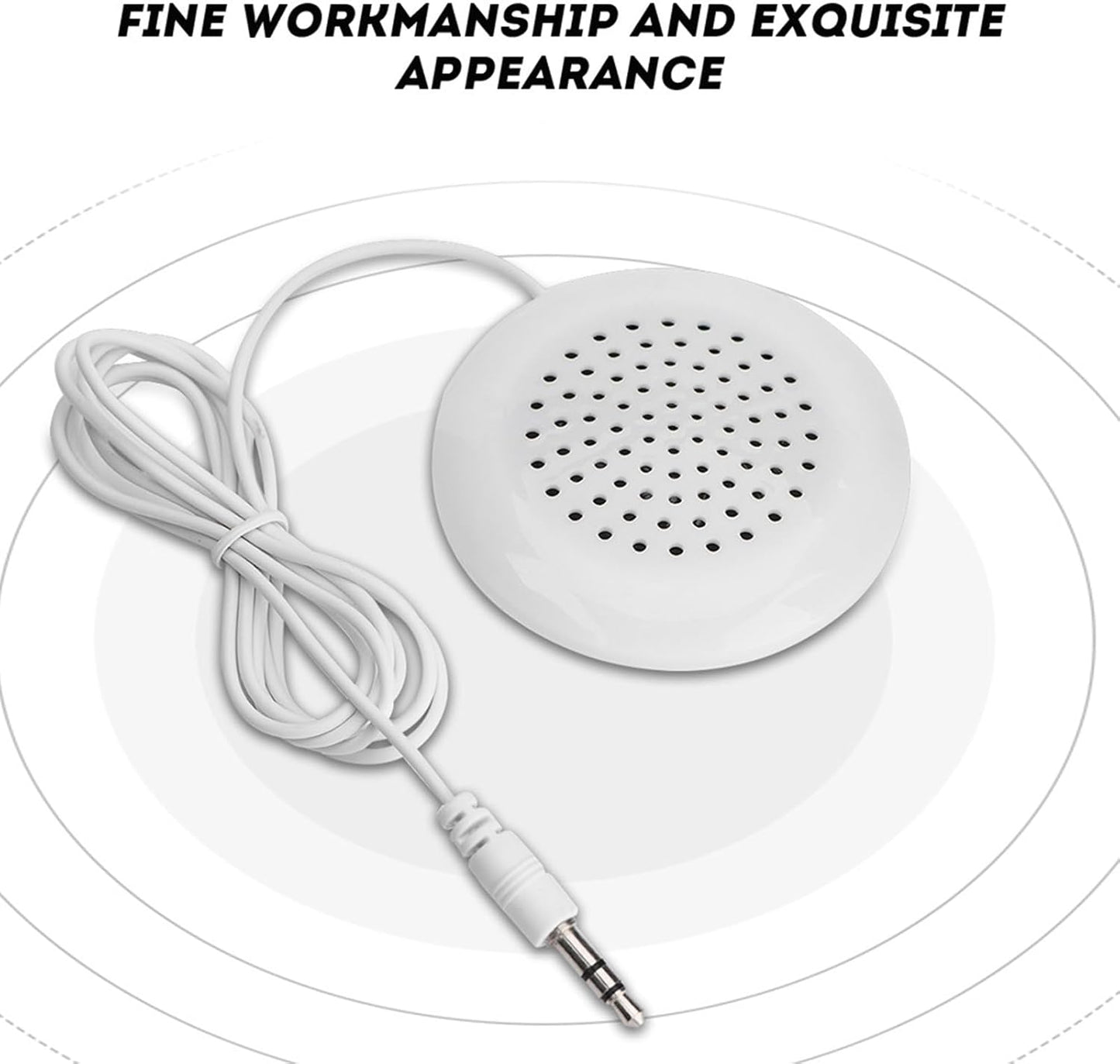 Cuifati 2PCS 3.5mm 3.5mm MP3 Mini Stereo Speaker,New DIY Pillow Speaker Mini Stereo Speaker,True HD and Unique Soft