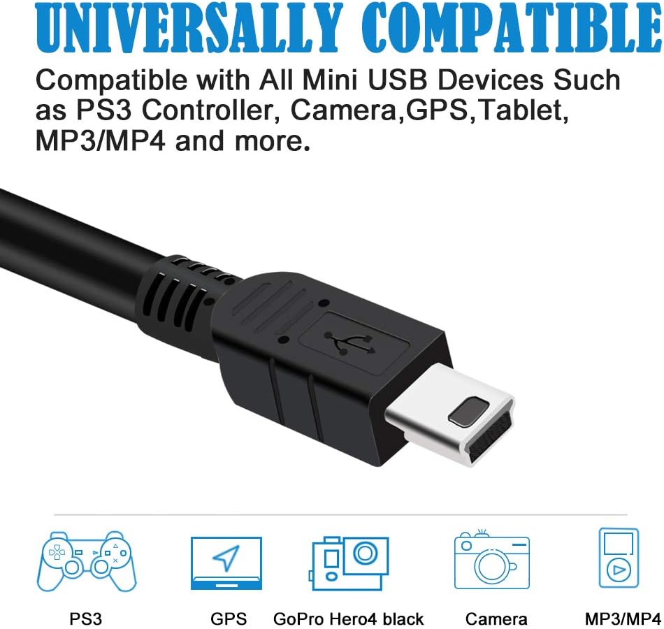 BestCH 3ft DAP-MD0004 6gb 5GB Mp3 USB Data/Charging Cable Cord Lead Replacement for Creative Zen Micro Player