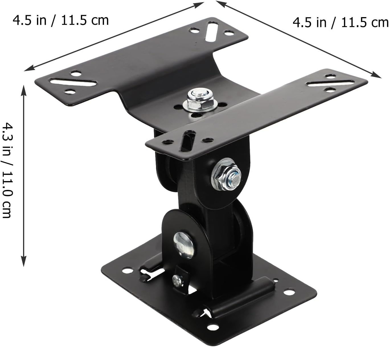 Cabilock 360 14-27 Inch Wall Mount Tv Bracket with Swivel Metal Pivot, Adjustable Monitor Mount for LCD Screens