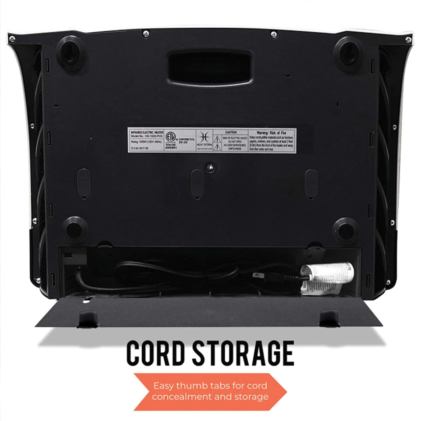 Heat Storm HS-1500-PHX-WIFI Infrared Heater, Wifi Wall Mounted