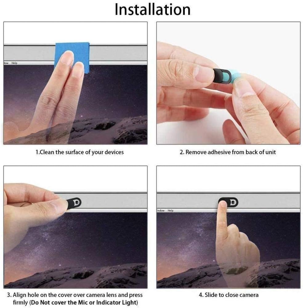 ATWATEC 11, 11 11 Privacy Camera Cover Security Blocker Webcam Closure Black Compatible with iPhone Pro, Pro Max