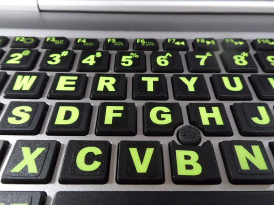 Sovereign GA 3 Keyboard Stickers Big Bright Luminescent Symbols. Will Not Wear or Fade. Yr. Warranty. Great for Sight