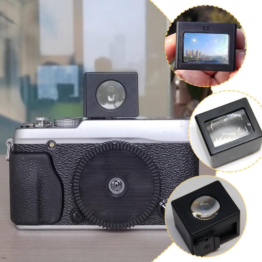 Generic 28mm Optical Waist Level Viewfinder, Replacement Camera External Optical Viewfinder Waist Level Finder