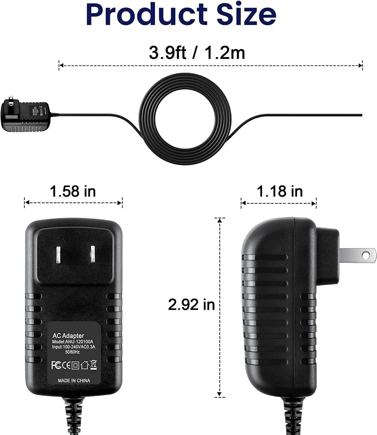 Xzrucst Cassette Model:7610 AC DC Adapter for Realtone Tape Recorder
