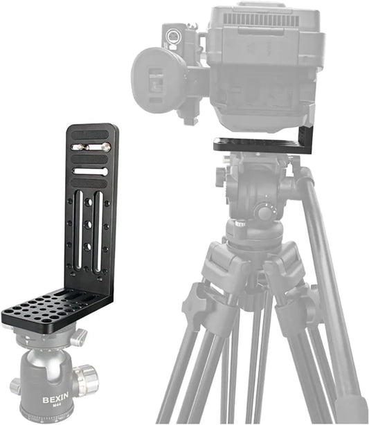 DFCINE Camera L Bracket Vertical Horizontal Switching Tripod Quick Release Plate, DSLR Camera L Vertical Clapper