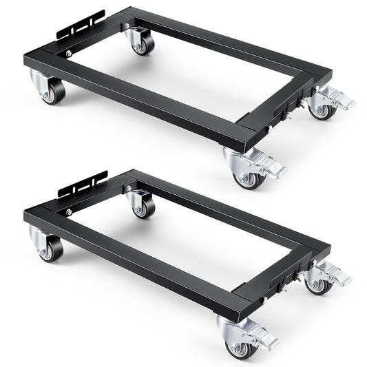 KEDSUM Industrial Mover Dolly 2200LBS × 2Pack, Sturdy Steel Frame Heavy Duty Appliance Dolly, 31 in. x 17 in for Building Material Handling & Moving Heavy Furniture with Ease