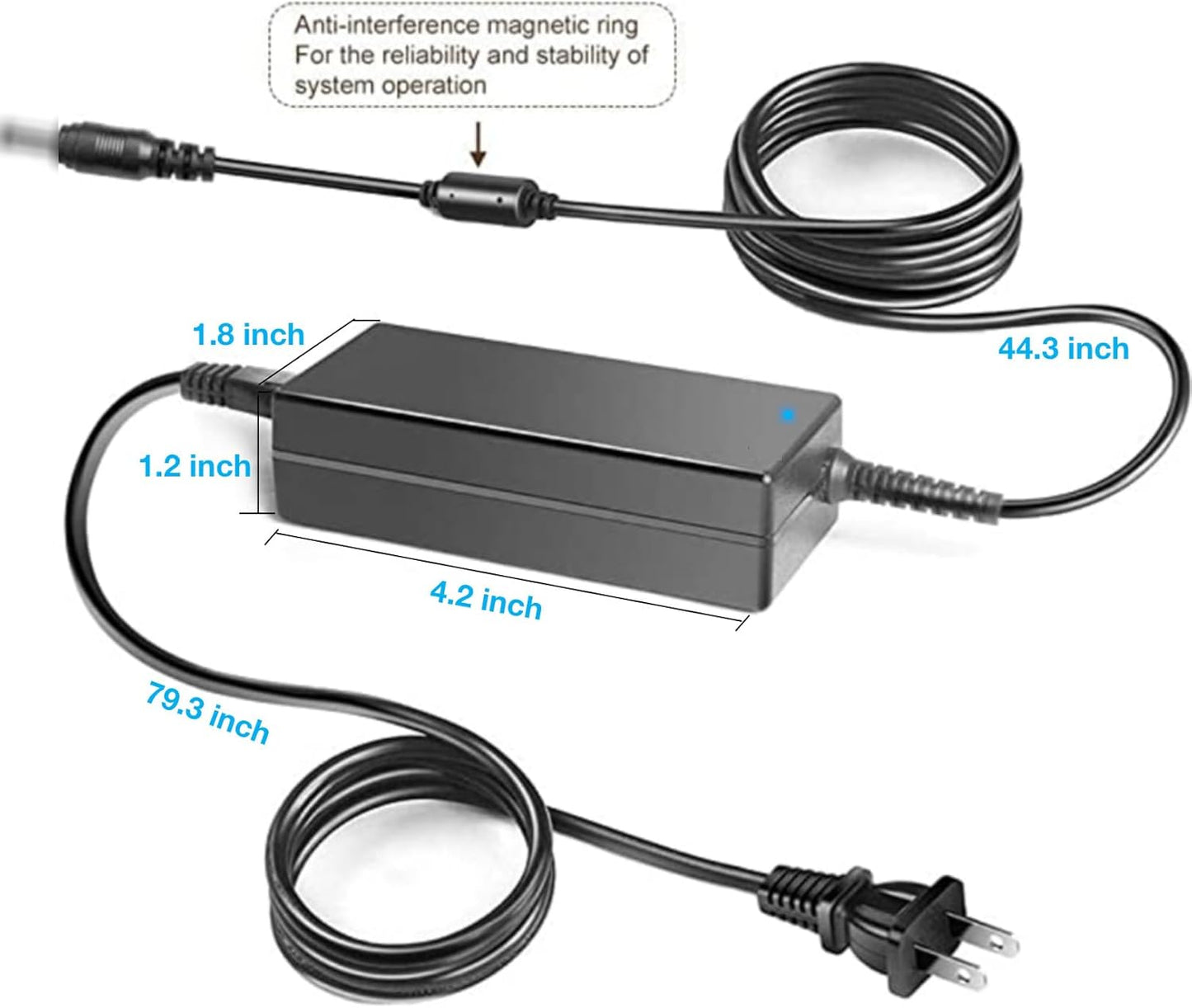 Kircuit HDR-CX330/B, HDR-CX330B AC DC Adapter Cord Cable Charger for Handycam (fit This Model ONLY) Camcorder Video