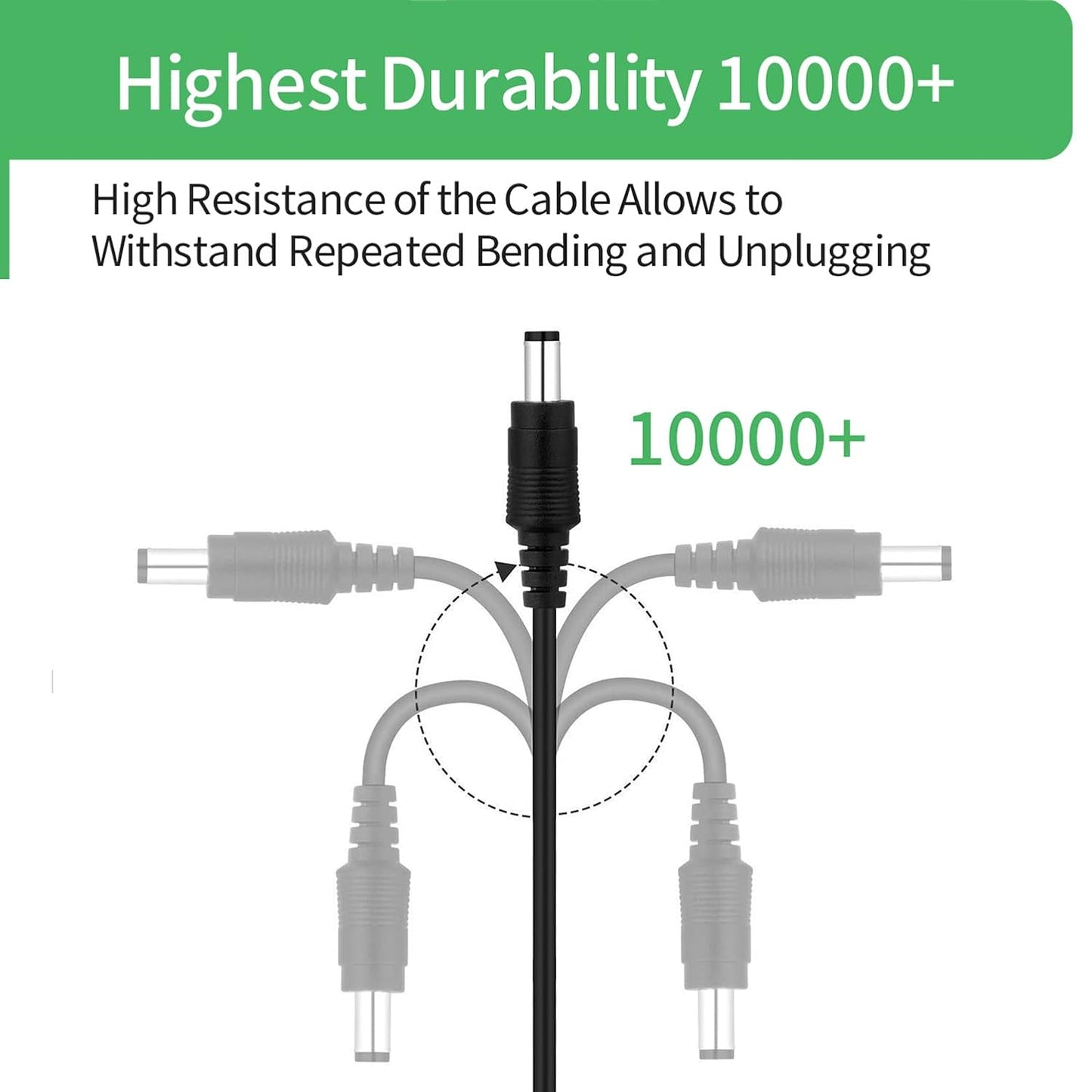 Security-01 3.3FT 1M 5.5mm 2.1mm,for DC Power Extension Cable x CCTV Camera IP WiFi Camera,DVR,LED Strip,DC Power