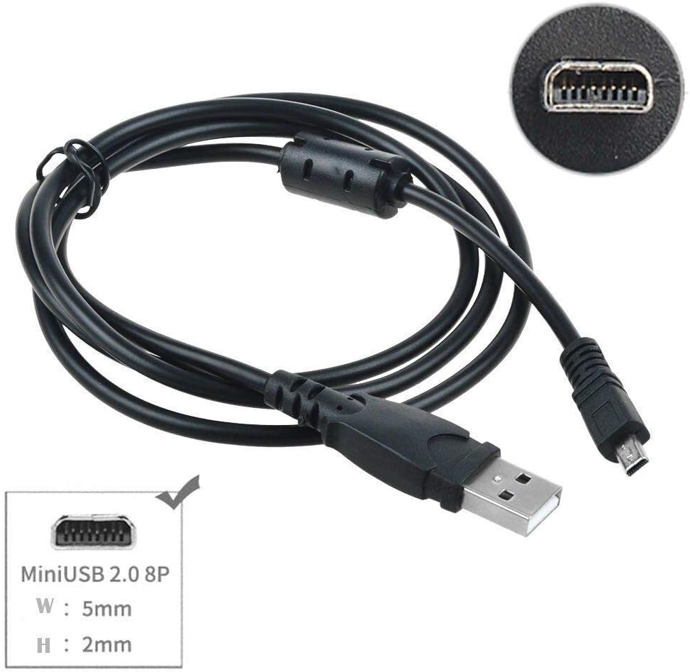 3.3ft DSLR-A350 A350 USB PC Data Sync Cable Cord for Sony Camera Alpha K DSLR