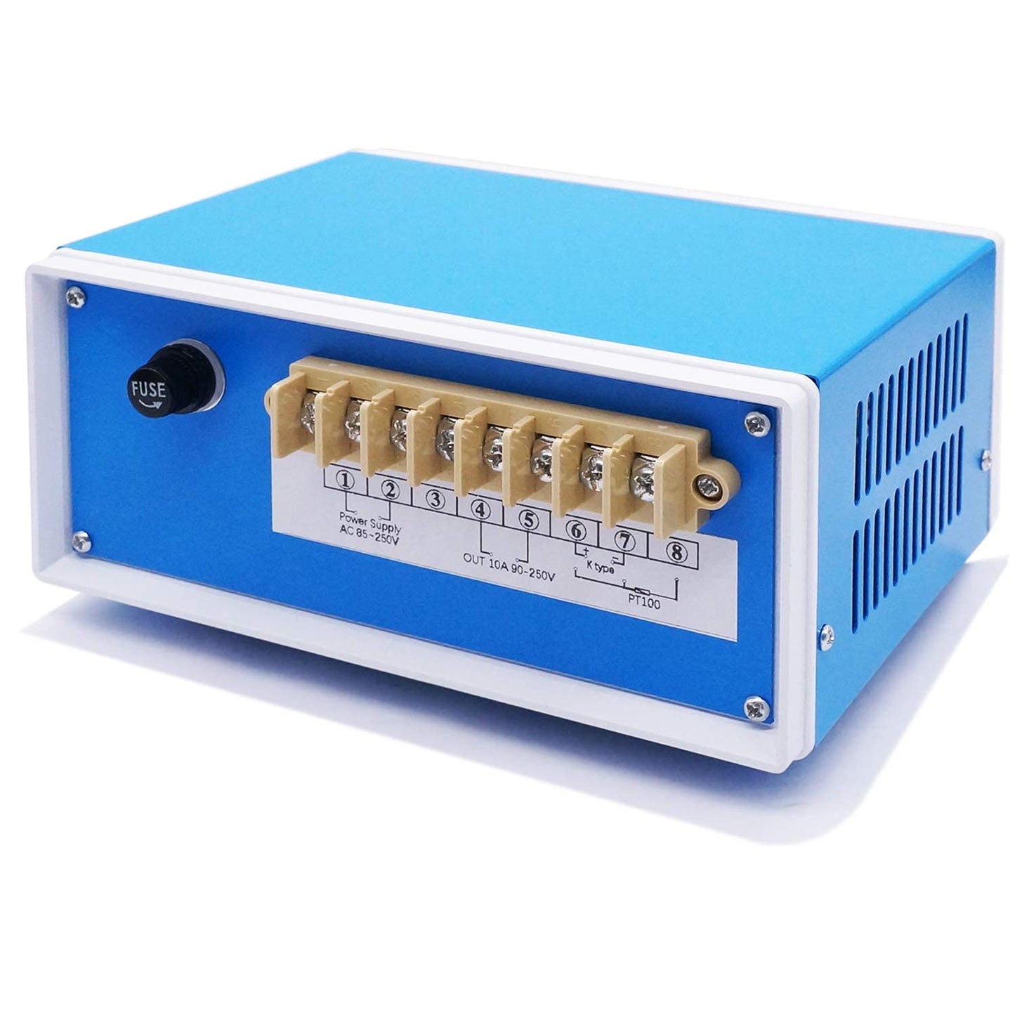 Twidec/Display PID Temperature Controllers Thermostat Box +2M NPT 1/2"inch (6X50MM) Pipe Thread K Type Temperature Sensor Probe