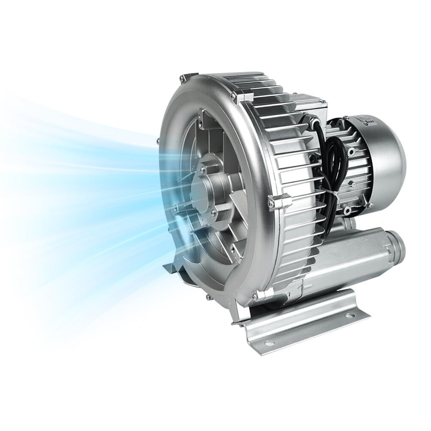 2HP Regenerative Blower 110-120V | 1.75 KW 150 CFM High-Pressure Industrial Vacuum Pump for Air Blowing Sewage Aeration Aquarium Fish Pond, Replace# 2LG510-7AA21 2LG5107AA21