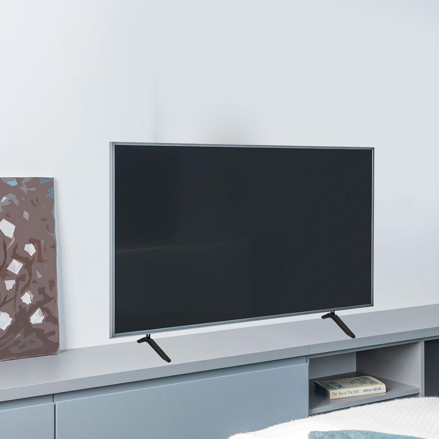 RUNROTOO Universal Tv Mount Bracket Tabletop Stand Fixed Tv Holder Sturdy Metal Construction for Living Room and Office
