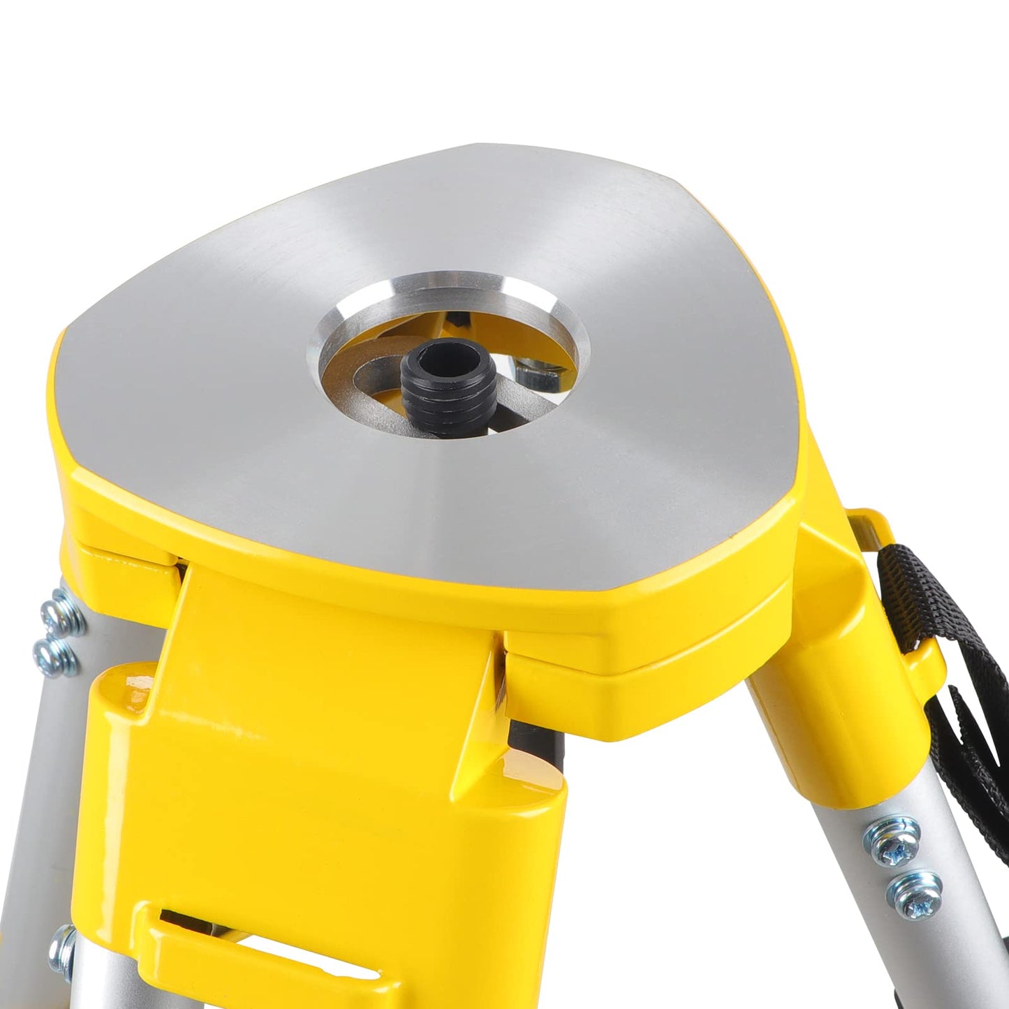 Firecore 16 Ft Aluminum Grade Rod & Heavy Duty Aluminum Survey Tripod with 5/8" - 11 Thread Flat Head Quick Clamp for Rotary Laser Optical Transit Level Theodolites