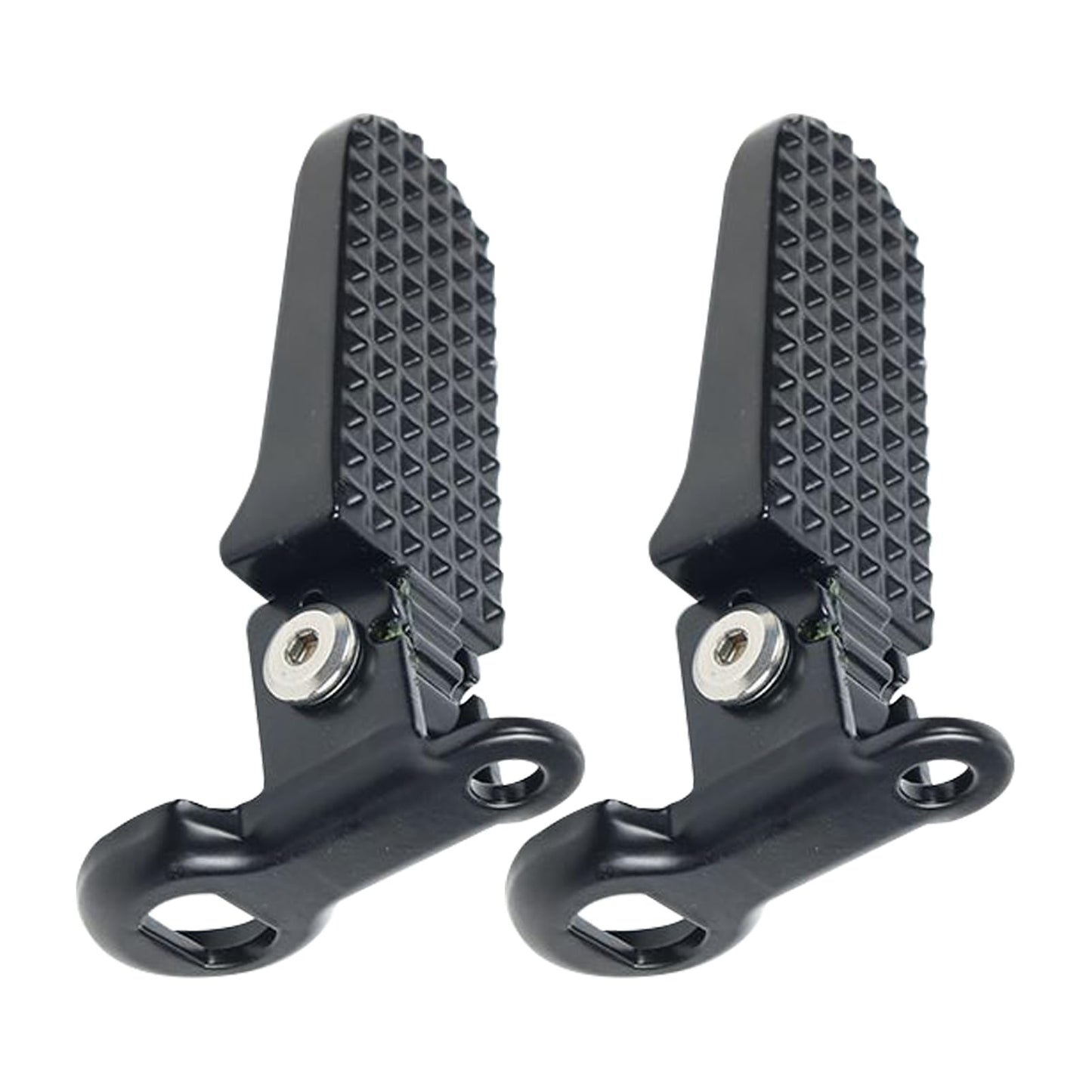 1 Pair Mini Bike Foot Pegs, Universal Bike Foot Rest, Aluminium Alloy Non-Slip Bikes Pegs, Folding Bikes Rear Pedals for Mountainbike, Folding Bicycle (颜色:Black)
