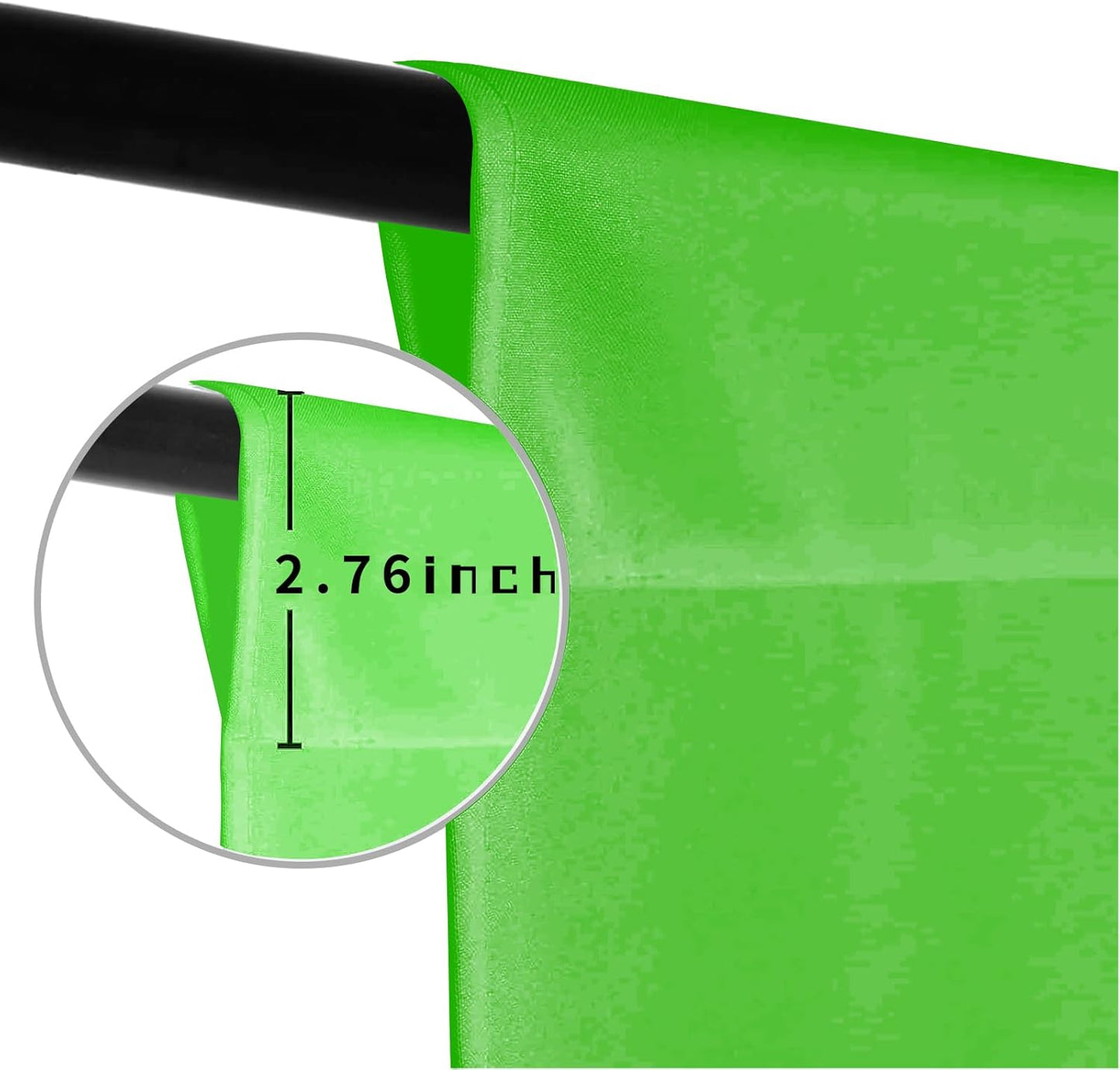 LYLYCTY 8x10FT Green Screen Photo Backdrop, Chroma Key Background for Photography, Live Streaming, Zoom Video Studio
