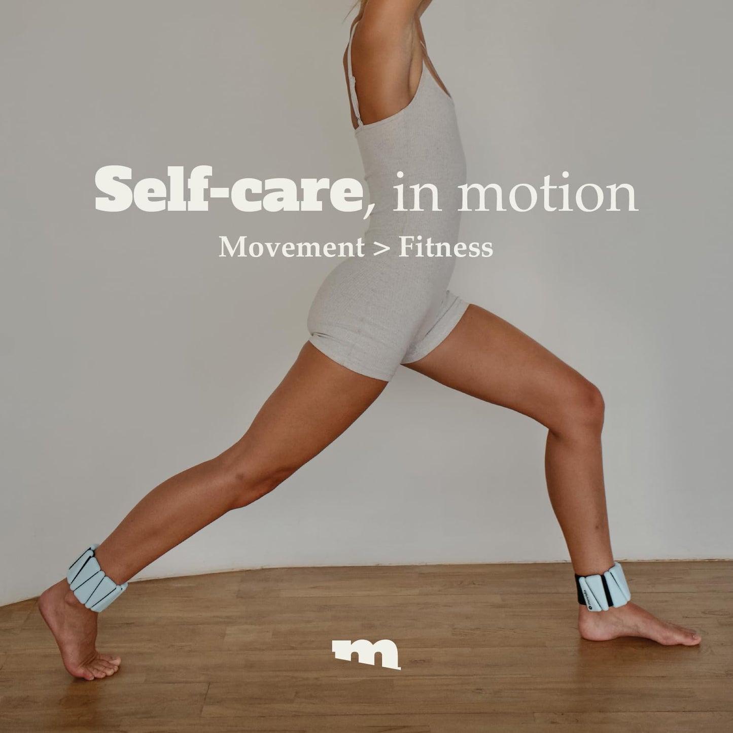 Movido Wrist and Ankle Weights | 1 lb each (2 per set) | Adjustable Workout Weights for Women and Men | Perfect for Yoga, Walking, Pilates, Hiking, Aerobics, Movement (Ocean)