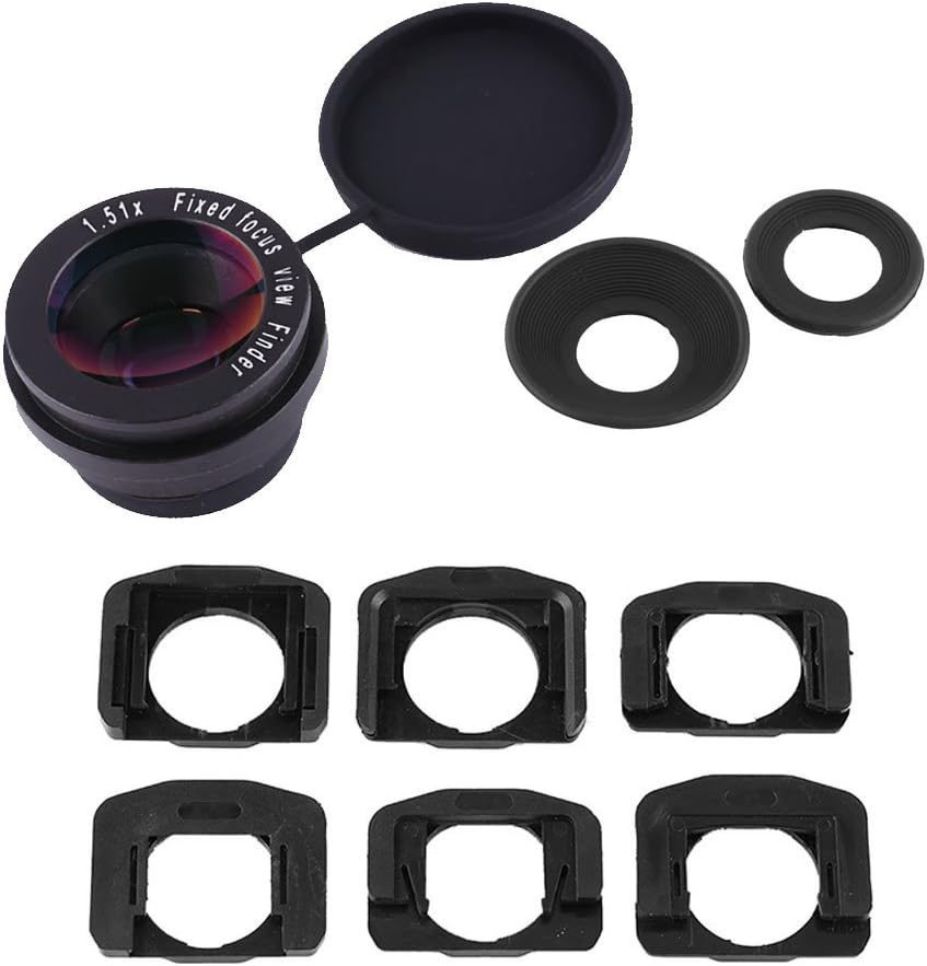 1.5X 1.5X Acouto Zoom Viewfinder Eyepiece Magnifier for DSLR Camera Fixed Focus Viewfinder Eyepiece Magnifier Eyecup