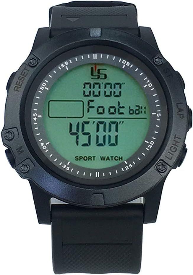 FCXJTU Digital Sports Stopwatch Timer 10/100 Lap Split Memory Stopwatch Calendar Alarm, Pace Mode with 3-Row Extra Large Screen Water Resistant Includes Battery, Lanyard for P.E Referee Coaches
