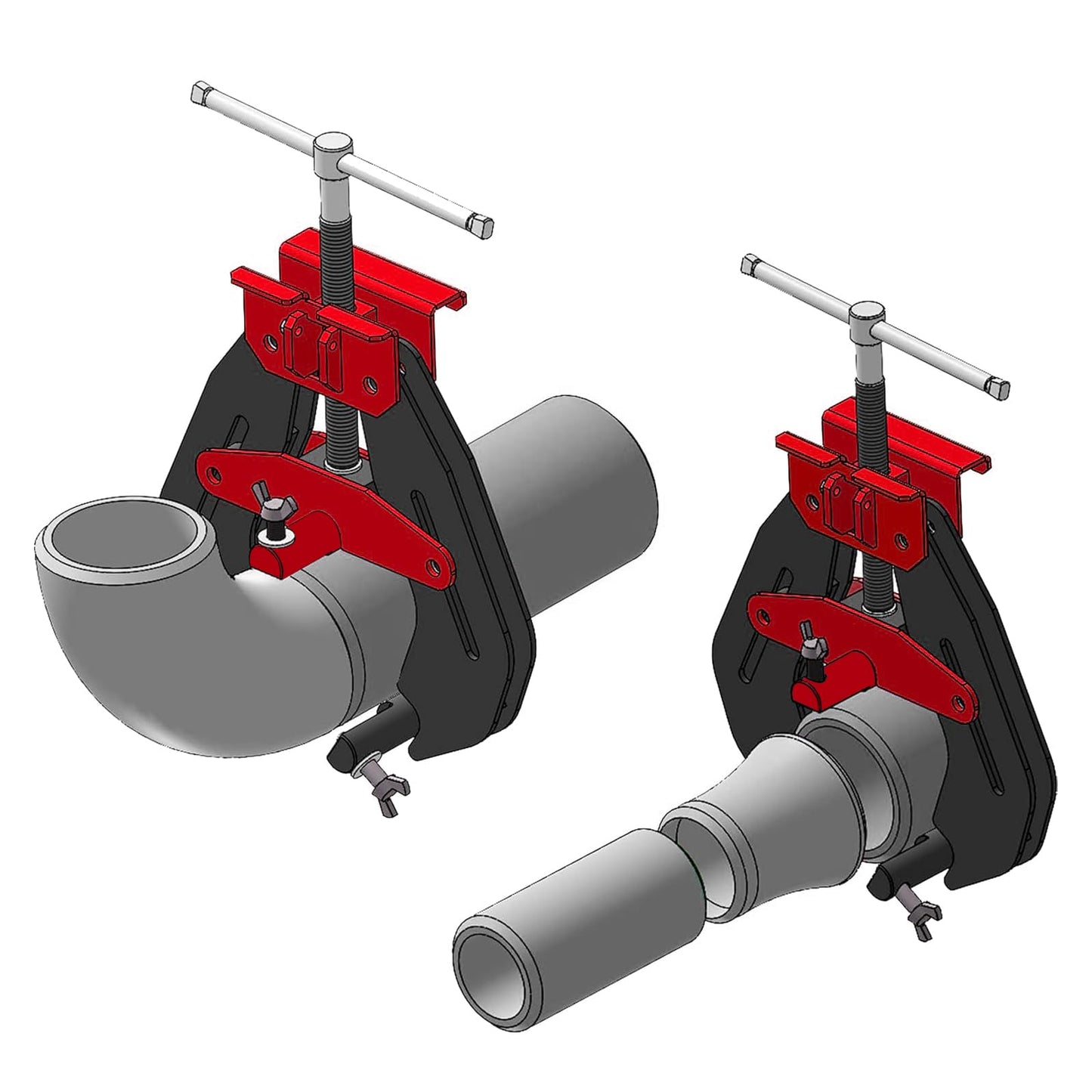 Alwalkee Quick Release Pipe Alignment Clamp 1"-3", T-Handle Welding & Pipe Fitting Tool for Pipes, Flanges, Tees