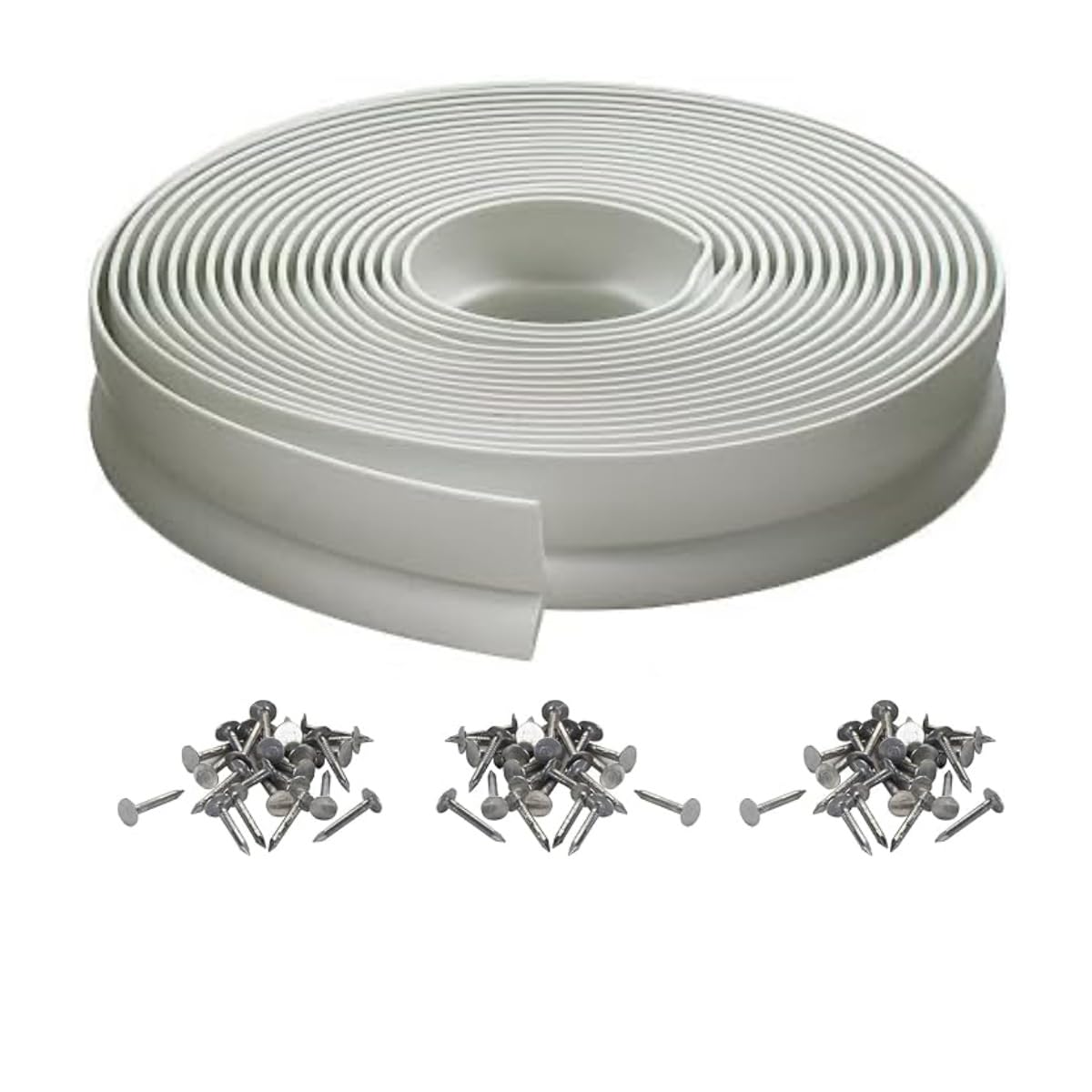 Rocky Mountain Goods Garage Door Top and Sides Seal – 30 ft Weatherproof Vinyl Weather Stripping – Keeps Dust, Moisture, and Wind Out – Easy to Install with Included Nails – Durable for All Seasons