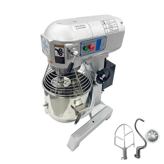 BEILOCKERY 15L Commercial Food Stand Mixer, 3-Speeds Adjustable 110V Dough Mixer, 450W Electric Dough Mixing Machine with 3 Mixing Tools