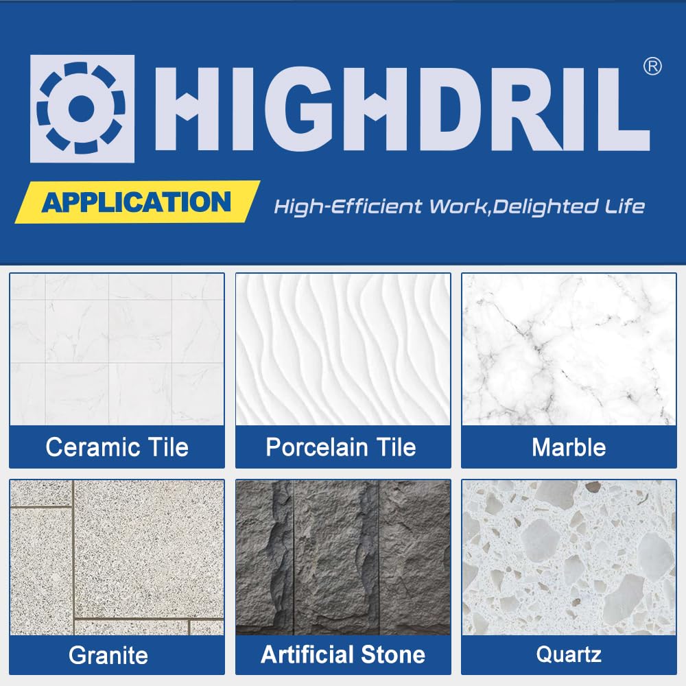 HIGHDRIL 13Pcs Diamond Hole Saw Kit and HIGHDRIL 2inch Circular Saw Blade