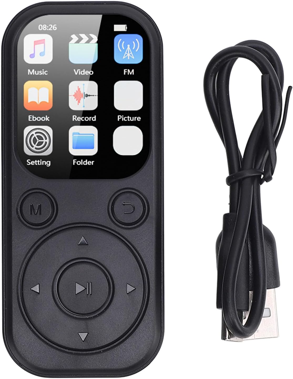 Bewinner MP3 5.4, 2.01 Inch 128GB Player with Bluetooth HiFi Sound Quality Portable Music Player with Screen