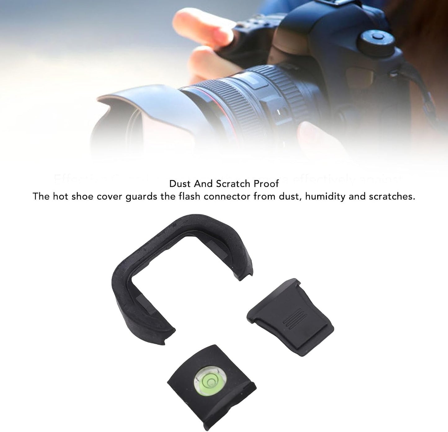 R5 R6 CUIFATI Camera Eye Cup Viewfinder, Eye Cup, Hot Shoe Cap, Bubble Spirit Level Kit Fit for Camera with Designed