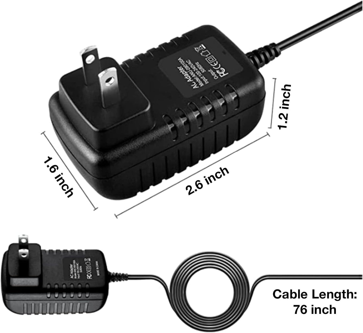 LKPower MZ-NH1 AC Adapter for Professional Recorder HiMD Mini Disc Walkman NET MD