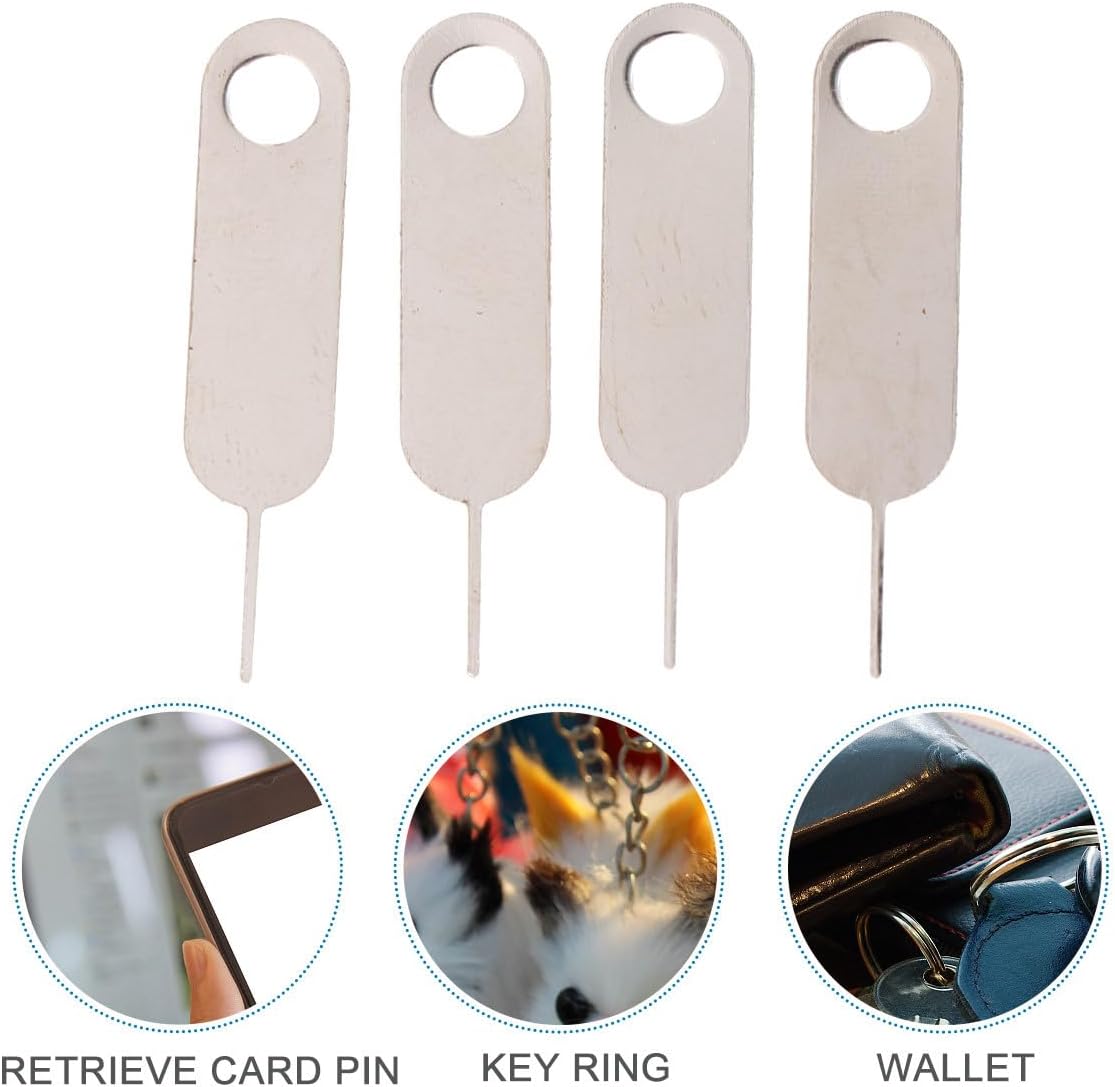 100pcs Set SEWACC Universal Sim Tray Tool Pin Key Ejector Pin Removal for Smartphones and Tablets Hardened Steel