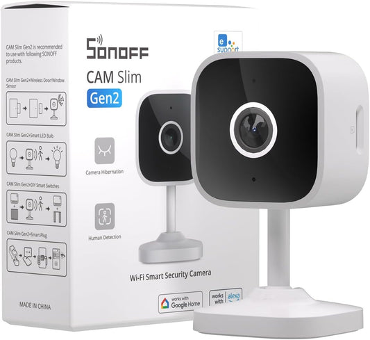 SONOFF CAM-S2 Smart Security Camera, Indoor HD Dog-Camera, Motion Detection for Baby and Pet Monitor