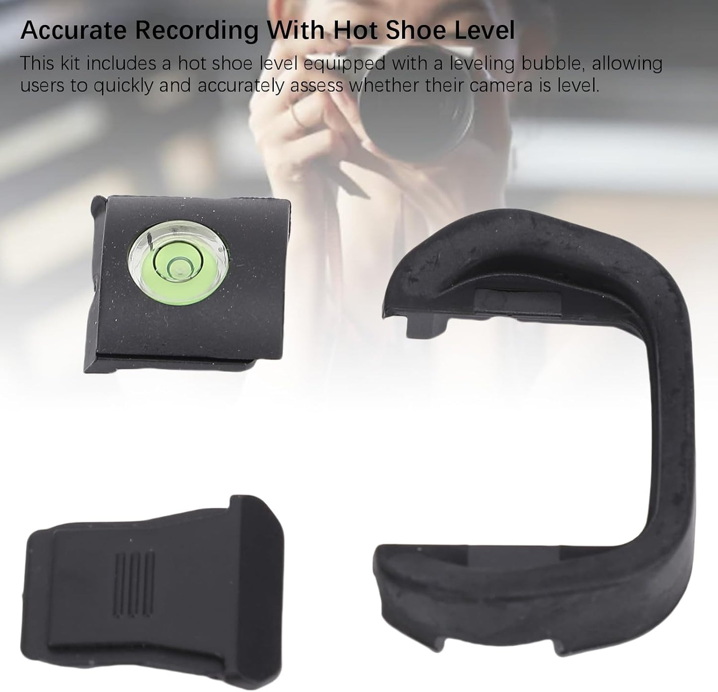R5 R6 CUIFATI Camera Eye Cup Viewfinder, Eye Cup, Hot Shoe Cap, Bubble Spirit Level Kit Fit for Camera with Designed