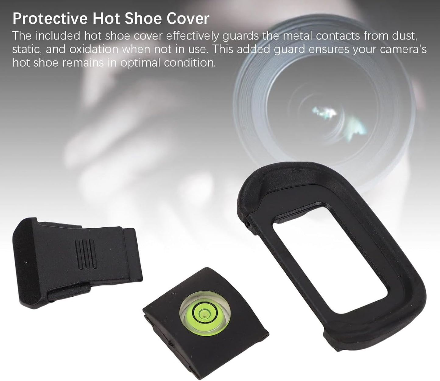 Set R10 3 1 Yunseity Camera Eyecup Level and Hot Shoe Cover Fit for in Camera Viewfinder Eyecup Bubble Level Hot Shoe