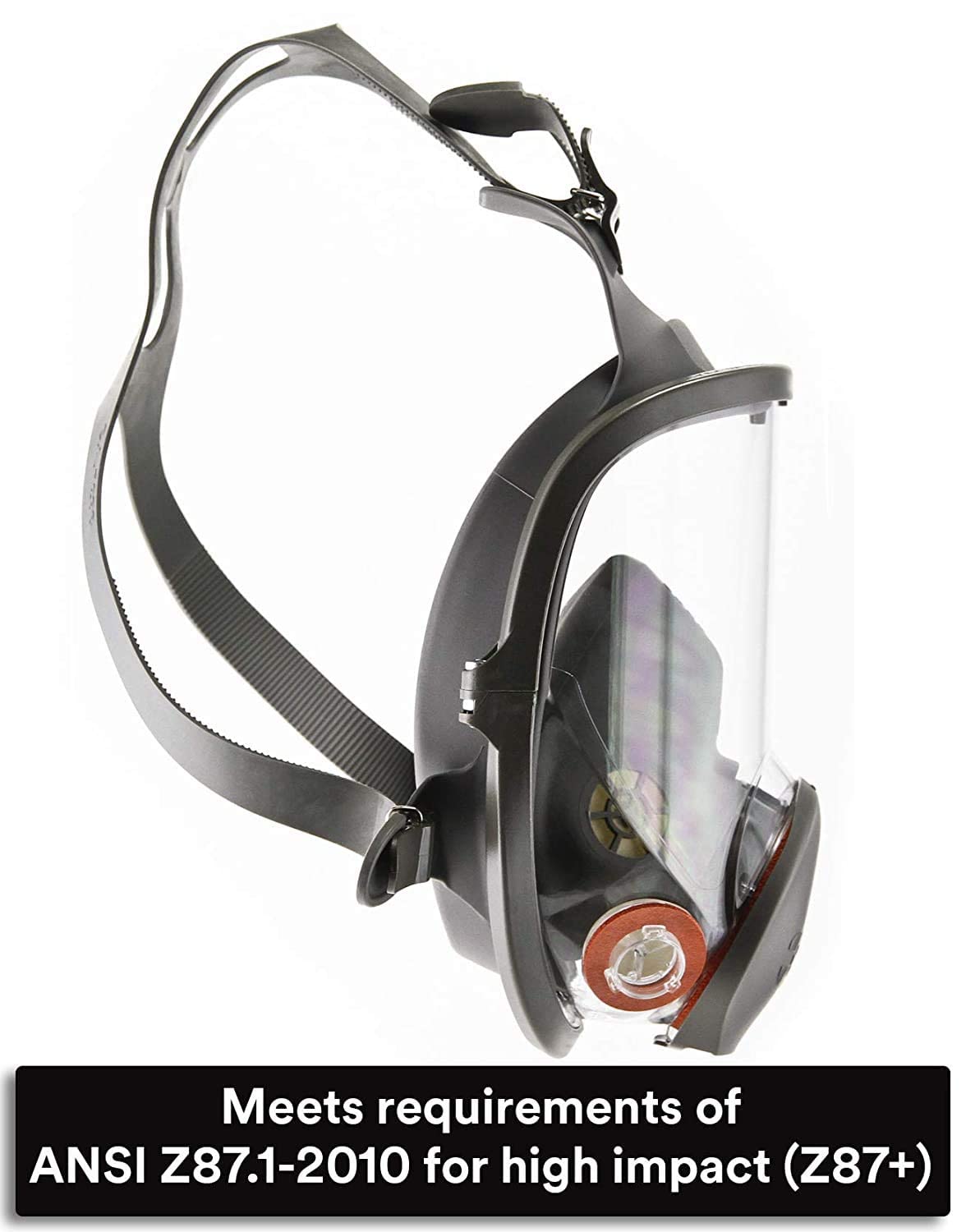 3M Safety 142-6800 Reusable Full Face Mask Respirator, Grey, Medium