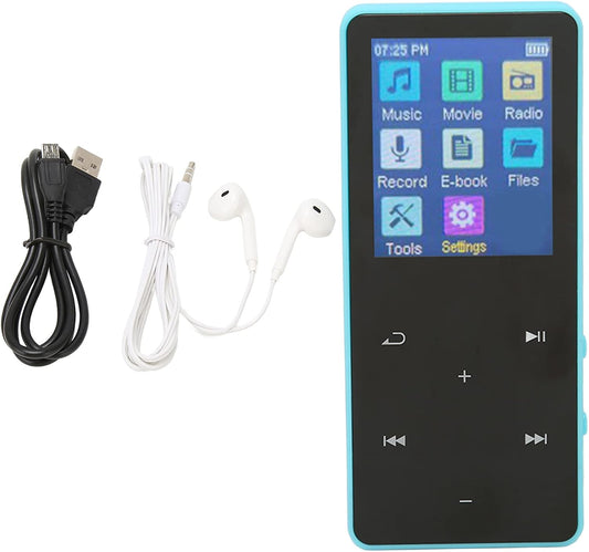 Jectse MP3 MP3 MP4 1.8 inch, MP3 Player with Bluetooth, Player Portable Music Player with HiFi Lossless Sound Music
