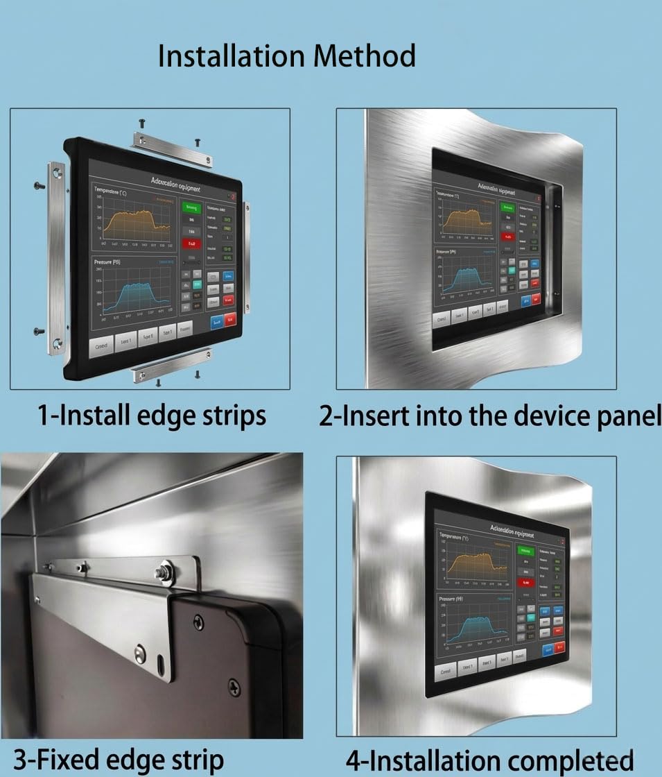 RIUIIN 32 Inch 10 Points PCAP Open Frame Touch Screen, Industrial Large Touch Screen,FHD1920x1080 LED-Backlit Resolution Waterproof, for Kiosk, Automation, POS，Vending, and Digital Signage