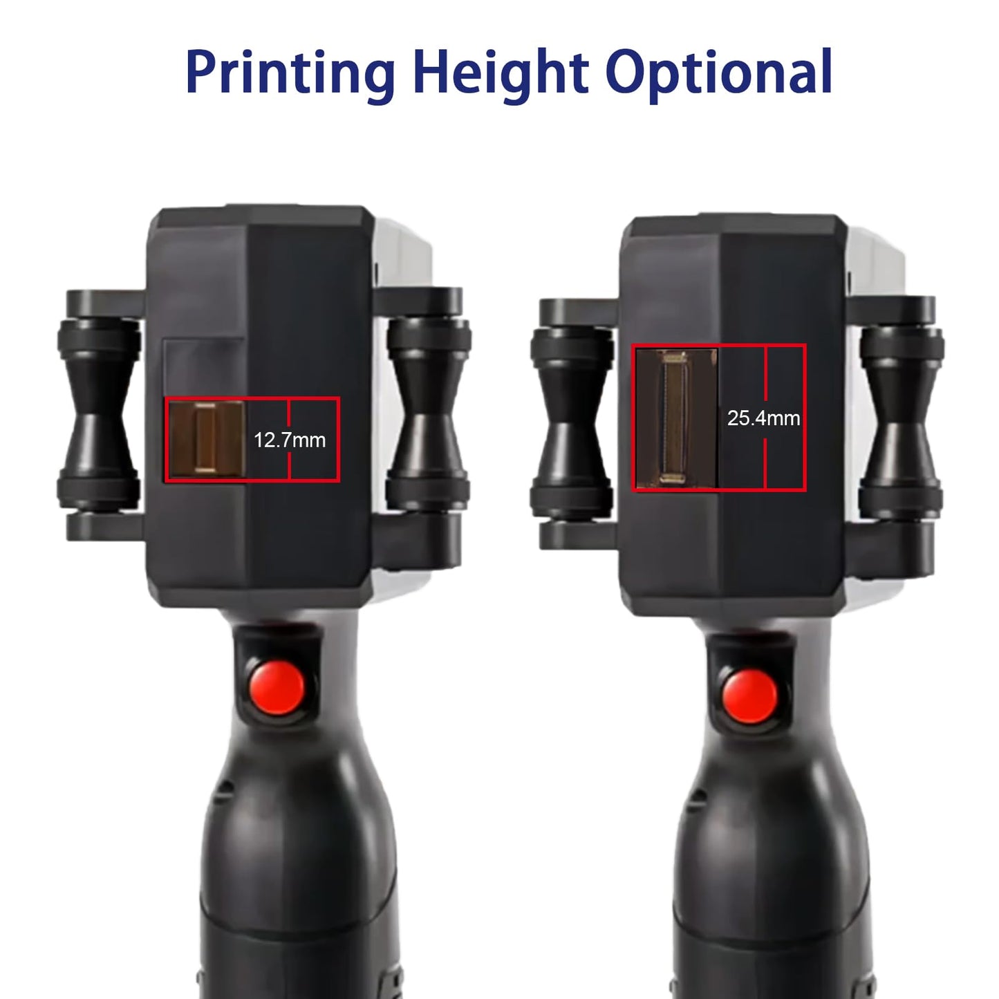 Eurannit E15-1 Handheld Inkjet Printer - 1 Inch Print Height with ER521 Black Ink Cartridge, Portable Coding Gun for Text, QR Code, Barcode on Carton, Plastic & Uneven Surfaces